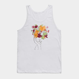 Floral Portrait Tank Top